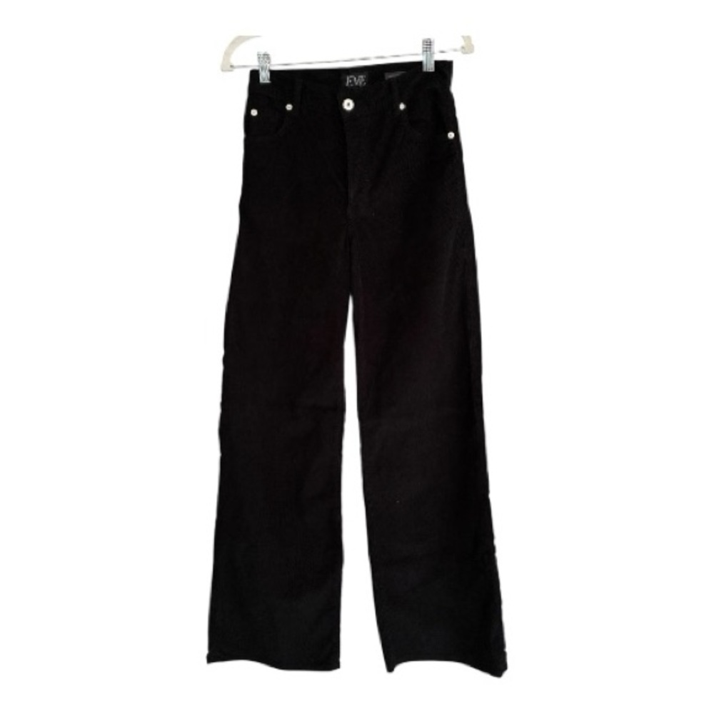 Eve Black Corduroy Wide-Leg Pants Size 26